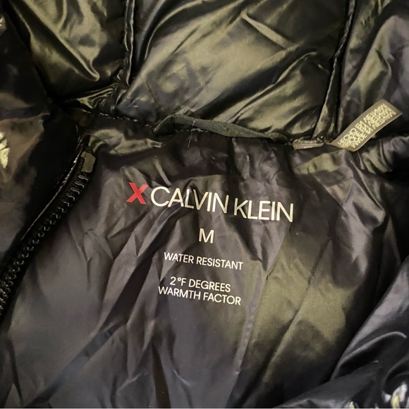 X Calvin Klein Men's Snap Front Puffer Jacket, Black, Sz M - Picture 4 of 7